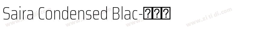 Saira Condensed Blac字体转换